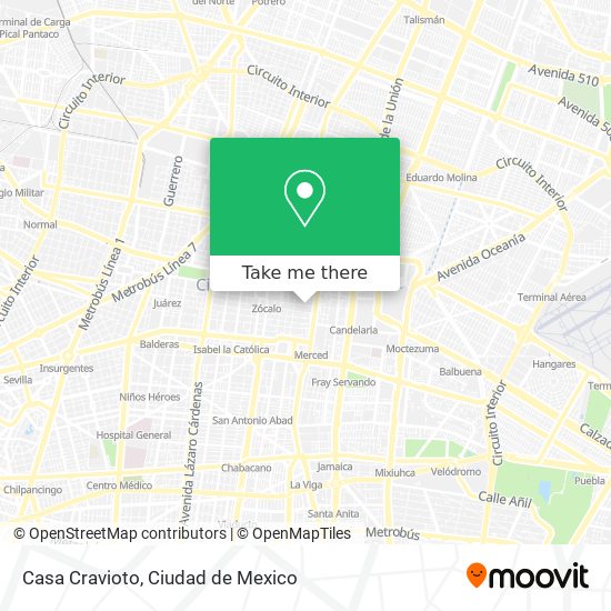 Casa Cravioto map