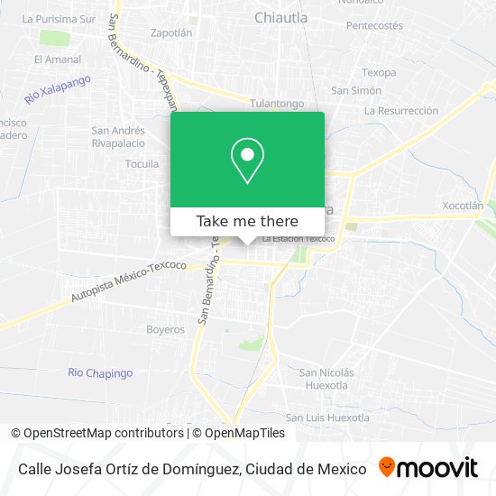 Mapa de Calle Josefa Ortíz de Domínguez