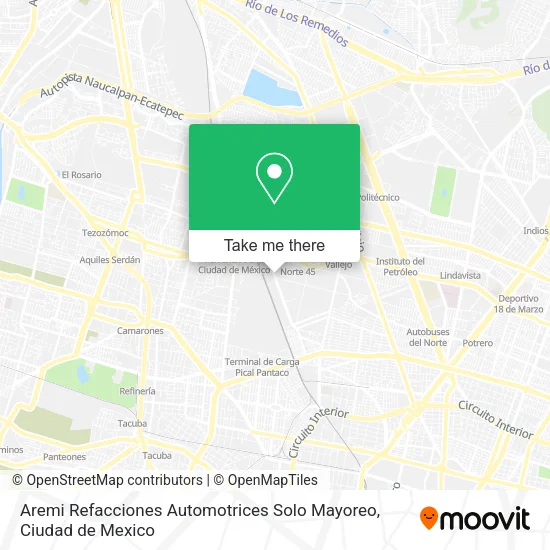 Mapa de Aremi Refacciones Automotrices Solo Mayoreo