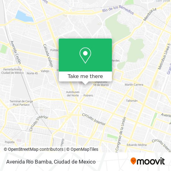 Avenida Río Bamba map