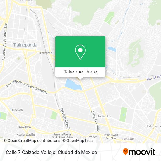 Calle 7 Calzada Vallejo map