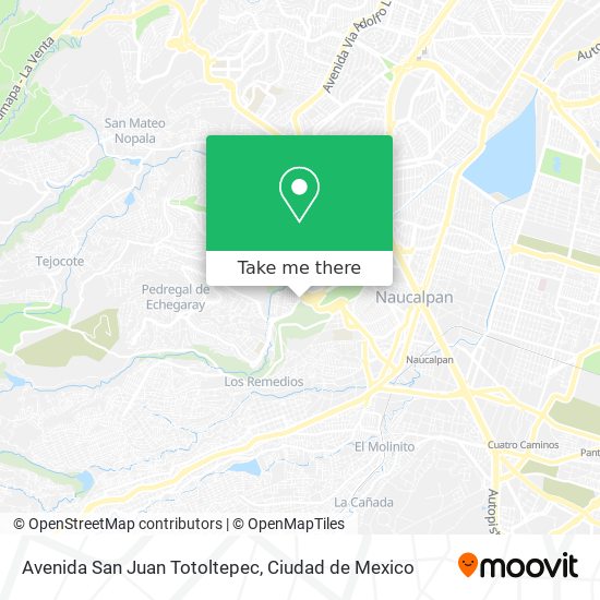 Avenida San Juan Totoltepec map