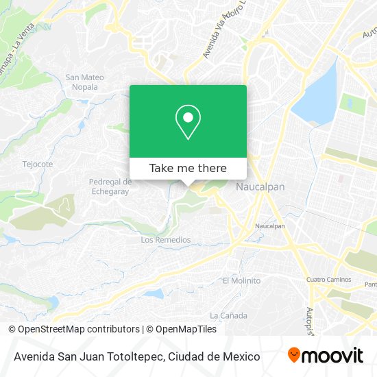 Mapa de Avenida San Juan Totoltepec