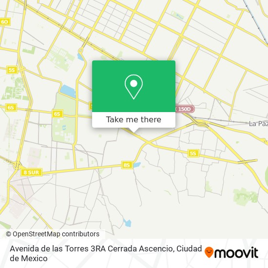 Avenida de las Torres 3RA Cerrada Ascencio map