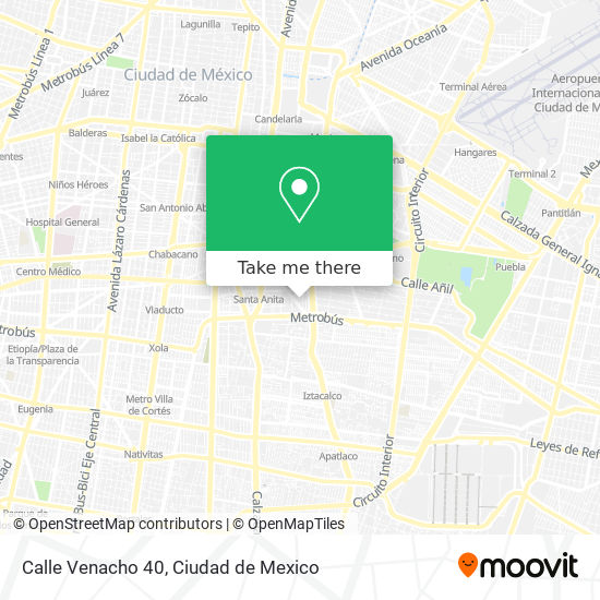 Mapa de Calle Venacho 40