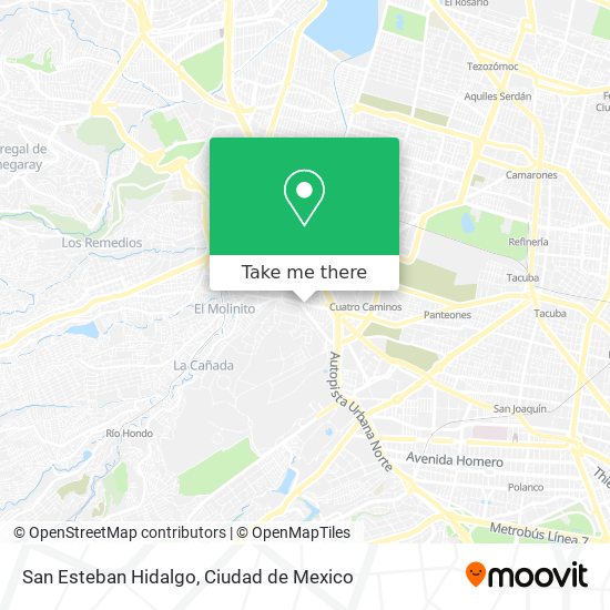 San Esteban Hidalgo map