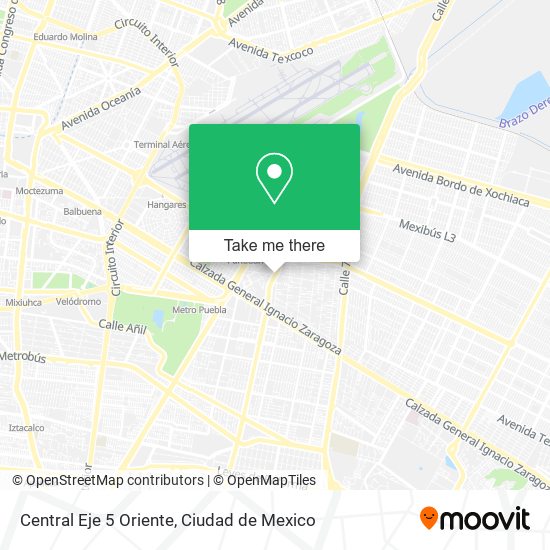 Central Eje 5 Oriente map