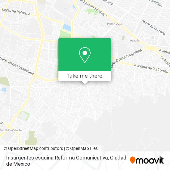 Insurgentes esquina Reforma Comunicativa map