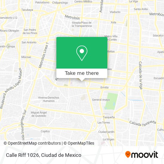 Mapa de Calle Riff 1026
