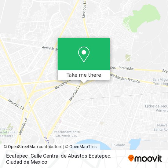 Ecatepec- Calle Central de Abastos Ecatepec map