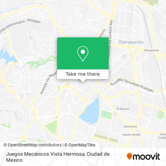 Juegos Mecánicos Vista Hermosa map
