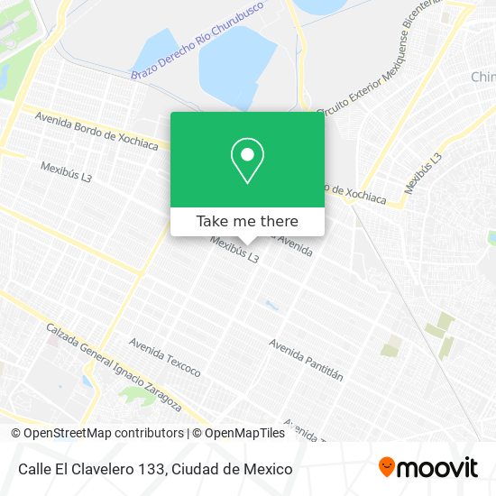 Calle El Clavelero 133 map