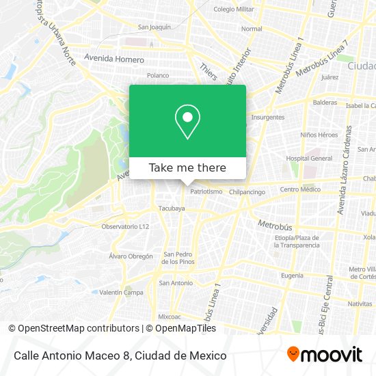 Calle Antonio Maceo 8 map