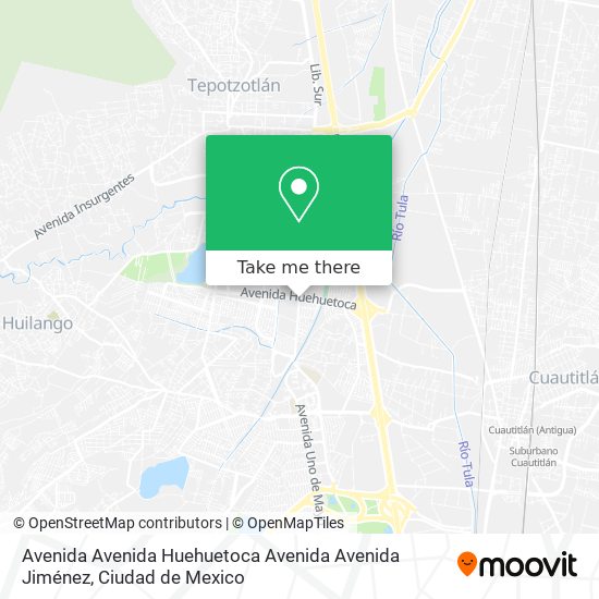Avenida Avenida Huehuetoca Avenida Avenida Jiménez map