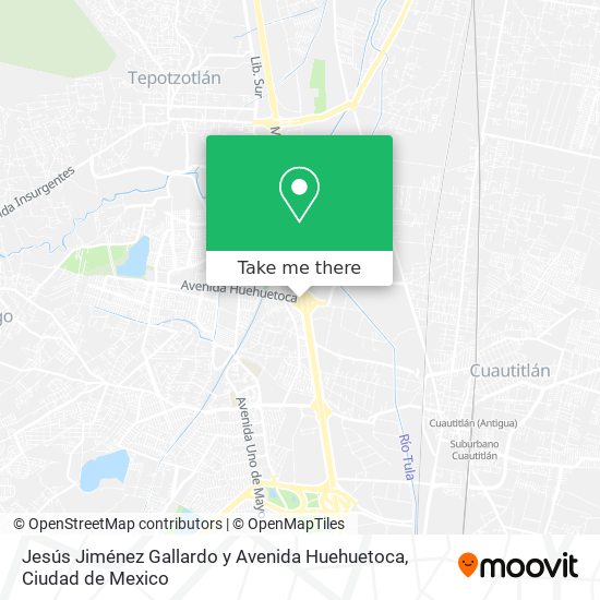 Jesús Jiménez Gallardo y Avenida Huehuetoca map