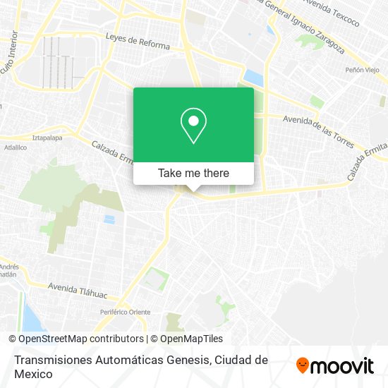 Transmisiones Automáticas Genesis map