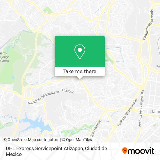 DHL Express Servicepoint Atizapan map