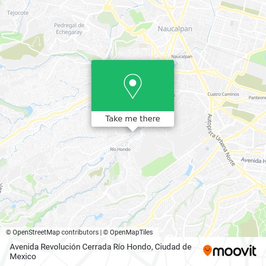 Mapa de Avenida Revolución Cerrada Río Hondo