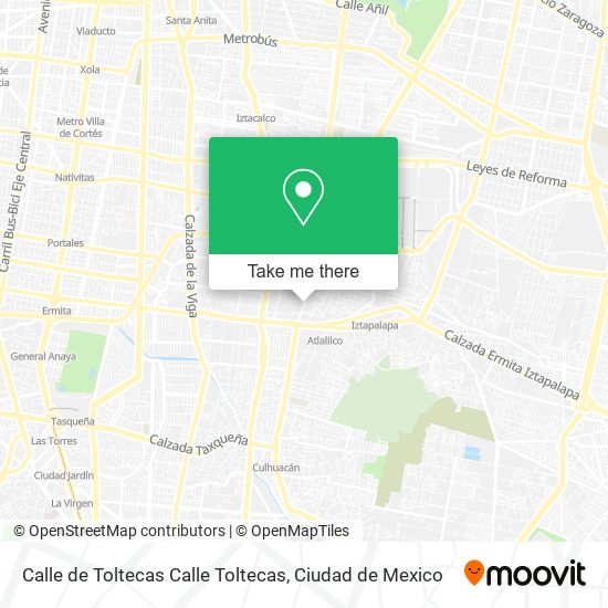 Calle de Toltecas Calle Toltecas map