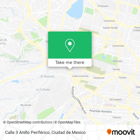 Calle 3 Anillo Periférico map