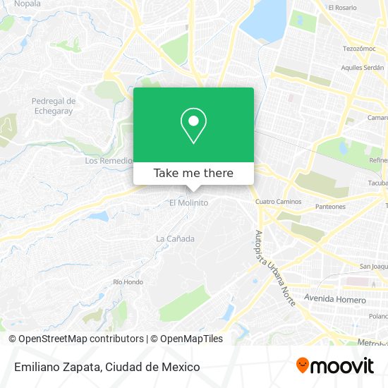 Mapa de Emiliano Zapata