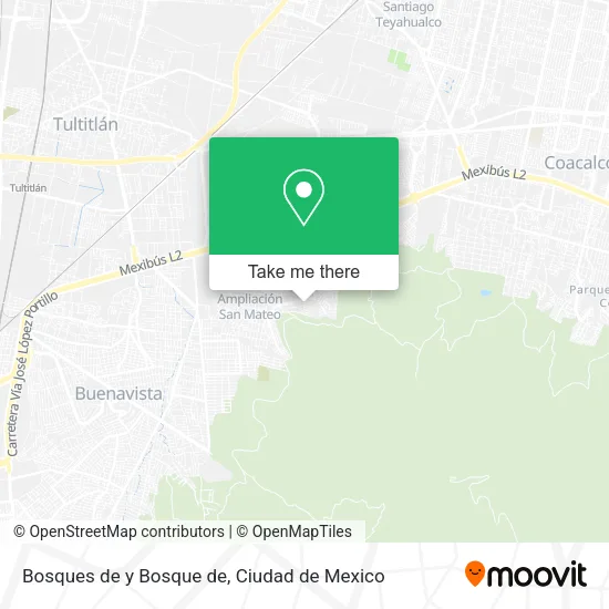Mapa de Bosques de y Bosque de
