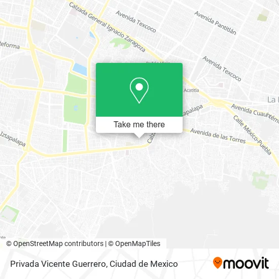 Privada Vicente Guerrero map
