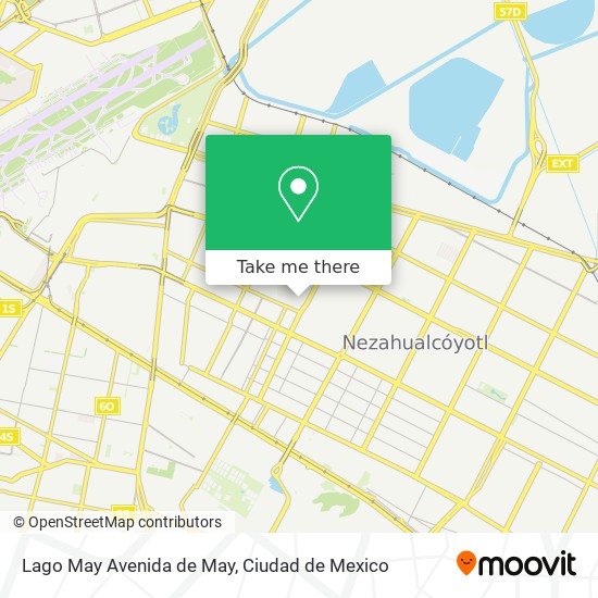 Lago May Avenida de May map