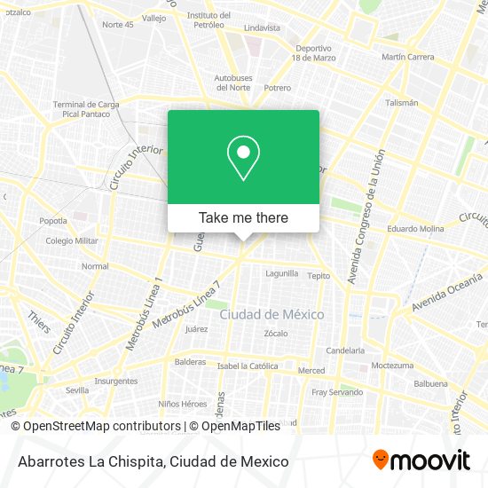 Abarrotes La Chispita map