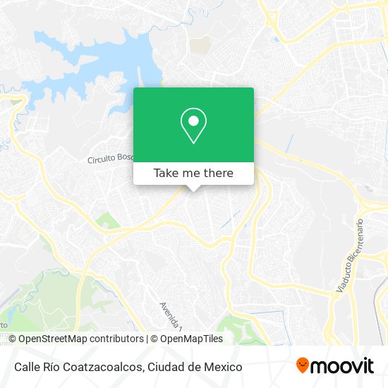 Calle Río Coatzacoalcos map