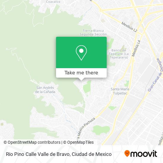 Mapa de Río Pino Calle Valle de Bravo