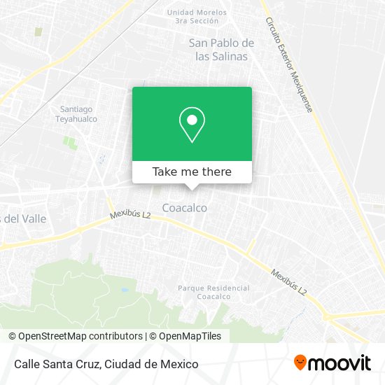 Calle Santa Cruz map