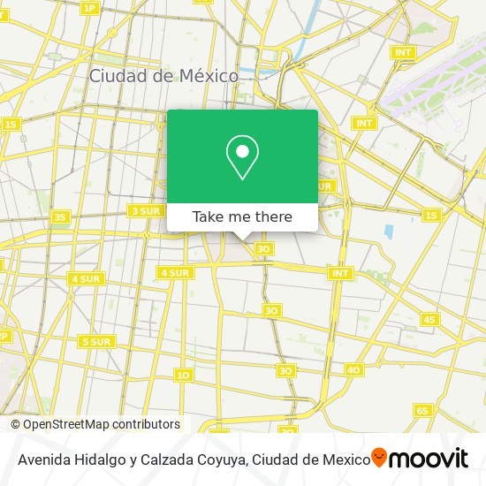 Mapa de Avenida Hidalgo y Calzada Coyuya