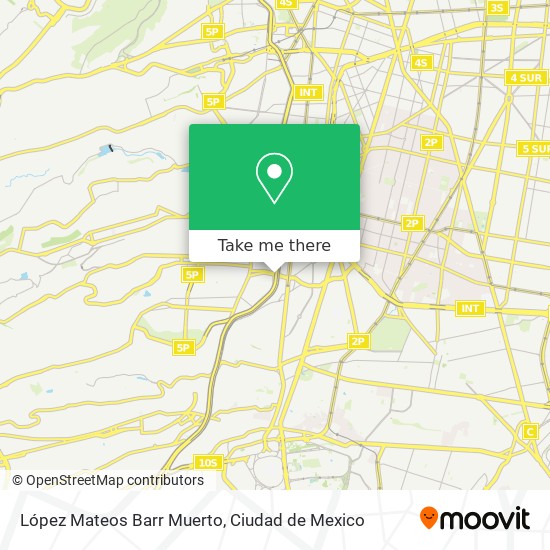 López Mateos Barr Muerto map