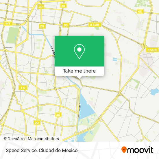 Mapa de Speed Service