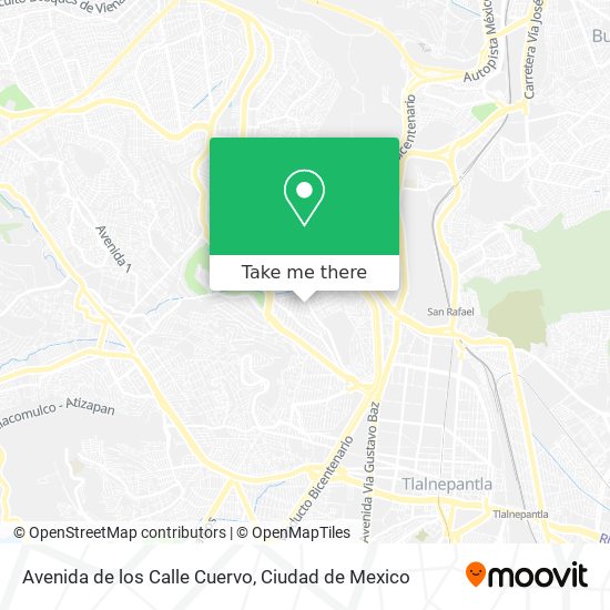 Avenida de los Calle Cuervo map