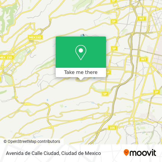 Mapa de Avenida de Calle Ciudad