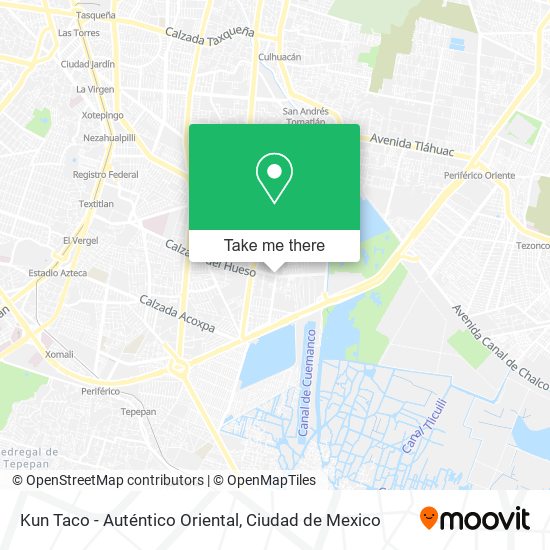 Kun Taco - Auténtico Oriental map