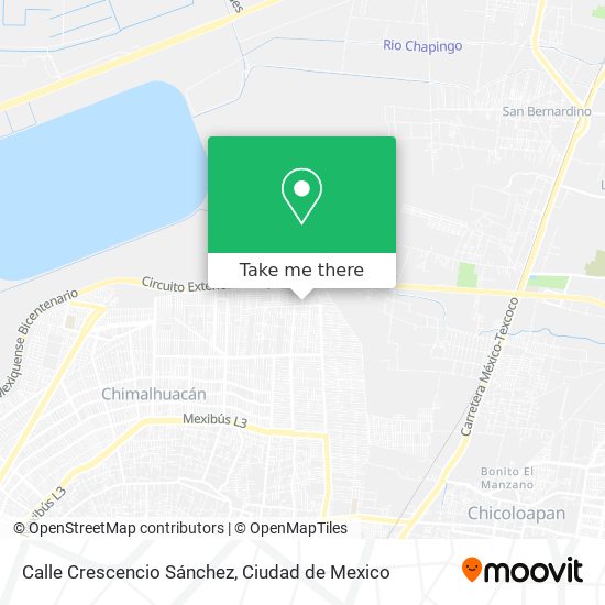 Calle Crescencio Sánchez map