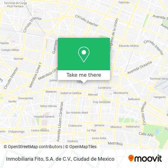 Mapa de Inmobiliaria Fito, S.A. de C.V.