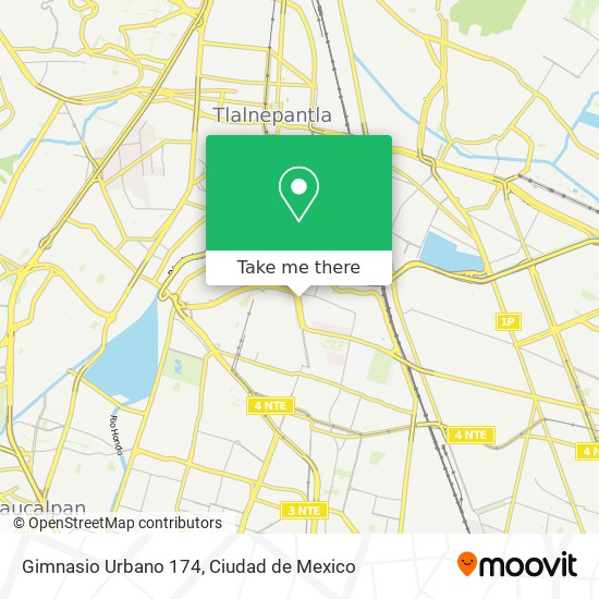 Mapa de Gimnasio Urbano 174