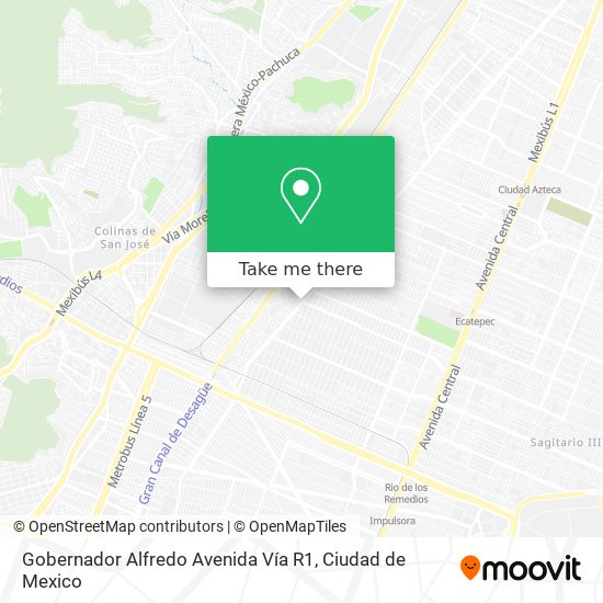 Gobernador Alfredo Avenida Vía R1 map