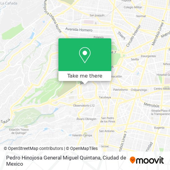 Pedro Hinojosa General Miguel Quintana map