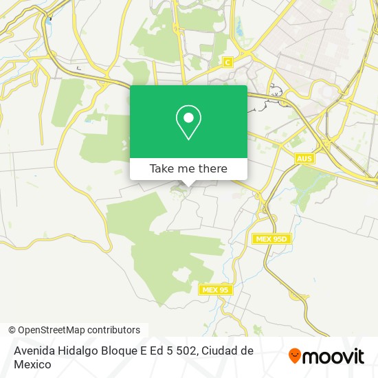 Avenida Hidalgo Bloque E Ed  5 502 map