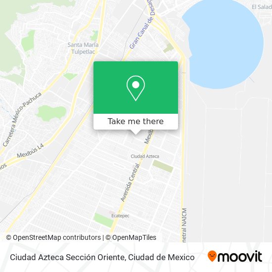 Ciudad Azteca Sección Oriente map