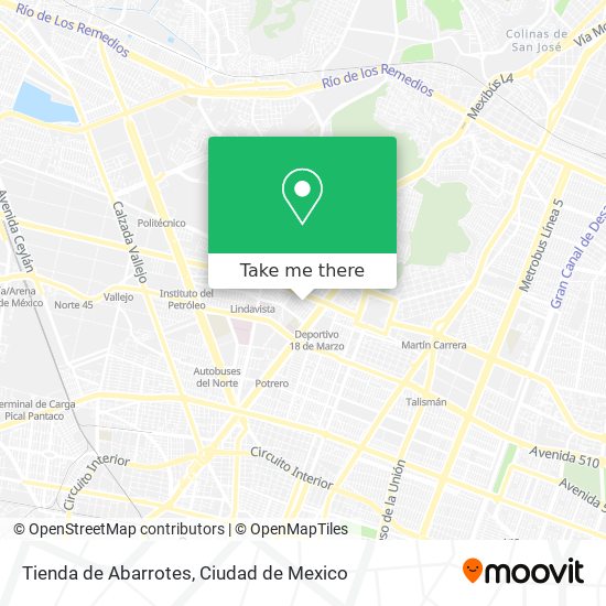 Mapa de Tienda de Abarrotes