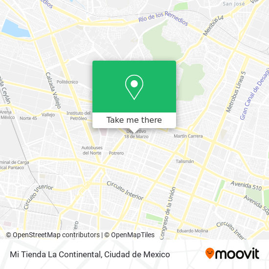 Mi Tienda La Continental map