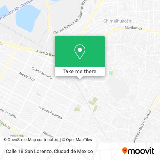 Calle 18 San Lorenzo map