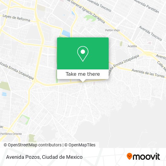 Avenida Pozos map