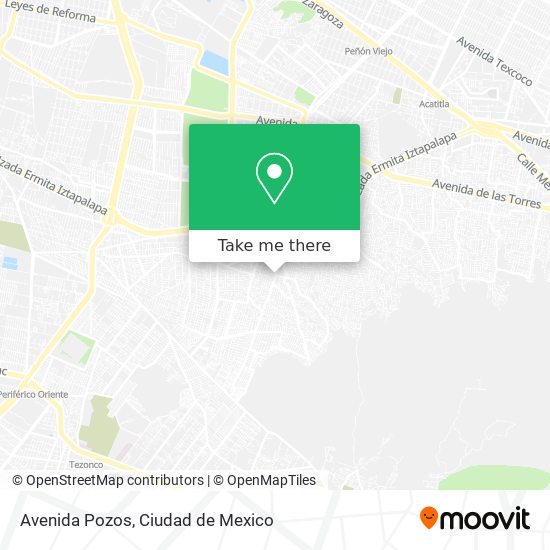 Avenida Pozos map